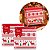 Kit 2 Pacotes Guardanapo Decorado Natalino Renas Vermelho 33x33cm 20 Folhas - Imagem 1