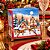 Kit 2 Pacotes Guardanapo Decorado Natalino Vila do Papai Noel 33x33cm 20 Folhas - Imagem 3
