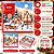 Kit 2 Pacotes Guardanapo Decorado Natalino Vila do Papai Noel 33x33cm 20 Folhas - Imagem 2