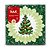 Kit  2 Pacotes Guardanapo Decorado Natalino Pinheiro Verde 33x33cm 20 Folhas - Imagem 5