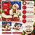 Kit 2 Pacotes Guardanapo Decorado Estampa Natal Papai Noel 33x33cm 20 Folhas - Imagem 2