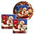 Kit 2 Pacotes Guardanapo Decorado Estampa Natal Papai Noel 33x33cm 20 Folhas - Imagem 1