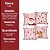 Kit 4 Almofadas Natalinas Rosa 45x45cm Papai Noel Rena Feliz Natal Poliéster Completo Capa e Enchimento - Imagem 10