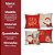 Kit 4 Almofadas Natalinas 45x45cm Papai Noel Rena Feliz Natal Completo Capa e Enchimento - Imagem 10