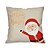 Kit 4 Almofadas Natalinas 45x45cm Papai Noel Rena Feliz Natal Completo Capa e Enchimento - Imagem 7