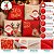 Kit 4 Almofadas Natalinas 45x45cm Papai Noel Rena Feliz Natal Completo Capa e Enchimento - Imagem 3