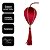 Pingente com Tessel Decorativo Natalino Veludo Vinho com Dourado Luxo 30cm - Tuut - Imagem 4