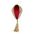 Pingente Decorativo Natalino Veludo Vinho Dourado 30cm com Tassel - Tuut - Imagem 6