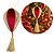 Pingente Decorativo Natalino Veludo Vinho Dourado 30cm com Tassel - Tuut - Imagem 1