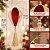 Kit 2 Pingentes Decorativo Natalino Veludo Luxo Vinho e Dourado 30cm com Tassel - Tuut - Imagem 3