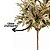 Kit 3 Picks Natalinos Decorativos Folhagens Champanhe com Glitter 20cm - Imagem 6