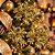 Kit 3 Picks Natalinos Decorativos Folhagens Dourado com Glitter 20cm - Imagem 3