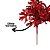 Kit 3 Picks Natalinos Decorativos Folhagens Vermelhas com Glitter 20cm - Imagem 6