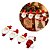 Kit 8 Mini Prendedores Decorativos Natalinos Madeira Papai Noel em Poliresina - Tuut - Imagem 6