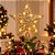 Ponteira Aramada Estrela 3D Iluminada Natal LED Dourada e Champanhe 30cm Base Espiral - Tuut - Imagem 3