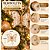 Borboleta Decorativa Natalina Transparente Glitter Champanhe 10cm com Pérolas e Cordão Contas - Imagem 2