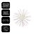 Kit 4 Enfeites Natalinos Flor Dente de Leão Glitter Cristal Branco Furta-Cor 10cm - Tuut - Imagem 5