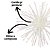 Kit 4 Enfeites Natalinos Flor Dente de Leão Glitter Cristal Branco Furta-Cor 10cm - Tuut - Imagem 4