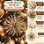 Kit 4 Enfeites Natalinos Flor Dente de Leão Glitter Champanhe 10cm - Tuut - Imagem 2