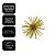 Kit 4 Enfeites Natalinos Flor Dente de Leão Glitter Dourado 10cm - Tuut - Imagem 5