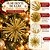 Kit 4 Enfeites Natalinos Flor Dente de Leão Glitter Dourado 10cm - Tuut - Imagem 3
