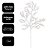 Galho Coral Natalino Glitter Cristal Branco Furta-Cor 80x40cm - Tuut - Imagem 3