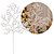 Galho Coral Natalino Glitter Cristal Branco Furta-Cor 80x40cm - Tuut - Imagem 1