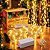 Cascata LED Chuva de Ouro Sequencial 200 LEDs Branco Quente 10 Fios de 2m 8 Funções Bivolt - Art Christmas - Imagem 4