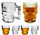 Jogo Caveira Rock Caneca Chopp e Copo Shot 6 Peças - Vitrizi - Imagem 1