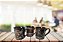 Jogo Caneca Porcelana Premium Decorada Coffee Black 150ml 3 Peças - Imagem 5