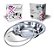 Travessa Saladeira Redonda Aço Inox Com Tampa Vidro  35cm - Fratelli - Imagem 2
