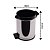 Lixeira Aço Inox Com Pedal e Recipiente Plástico 4,5 Litros - Viel - Imagem 3