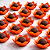 Kit 100 Forminhas Lottus Papel - Laranja - Imagem 1