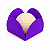 Kit forminhas de Papel 4 pétalas | Nº 7 tradicional Lilás e Roxo para doces - Imagem 2