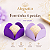 Kit forminhas de Papel 4 pétalas | Nº 7 tradicional Lilás e Roxo para doces - Imagem 1