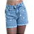 Shorts Jeans Menina Juvenil Blogueirinha Infantil Rasgadinho Ajuste na Cintura - Imagem 5