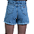 Shorts Jeans Menina Juvenil Blogueirinha Infantil Rasgadinho Ajuste na Cintura - Imagem 7