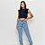Calça Jeans Mom Feminina Menina Infantil Rasgada Juvenil - Imagem 1