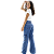 Calça Jeans Bolso Cargo Wide Leg Infantil Menina Pantalona - Imagem 3