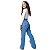 Calça Wide leg Jeans Infantil Juvenil Meninas Adolescentes - Imagem 3