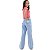 Calça Wide leg Jeans Infantil Juvenil Meninas Adolescentes - Imagem 4