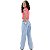 Calça Wide leg Jeans Infantil Juvenil Meninas Adolescentes - Imagem 2