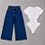 Calça Jeans Wide leg Juvenil Infantil Pantalona Menina Moda - Imagem 1