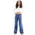 Calça Jeans Wide leg  Juvenil Infantil Pantalona Menina Moda - Imagem 5