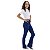 Calça Jeans Flare Com Lycra Meninas Cintura Alta 8 Ao 16 - Imagem 3