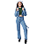 Calça Cargo Jeans Infantil Menina Juvenil Feminina Blogueira - Imagem 7