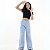Calça Jeans Wide Leg Juvenil Infantil Menina Pantalona Roupa - Imagem 1