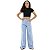Calça Jeans Wide Leg Juvenil Infantil Menina Pantalona Roupa - Imagem 4