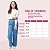 Calça Jeans Wide Leg Infantil Menina Juvenil Pantalona Lisa - Imagem 5