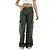 Calça Cargo Infantil Menina Juvenil Wide Leg Pantalona verde militar - Imagem 10